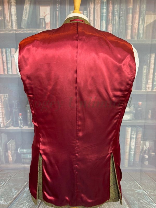 Wonderful Windowpane Tweed Hacking Jacket by Gurteen 38R /97cm Chest (GRT38P) - Image 6