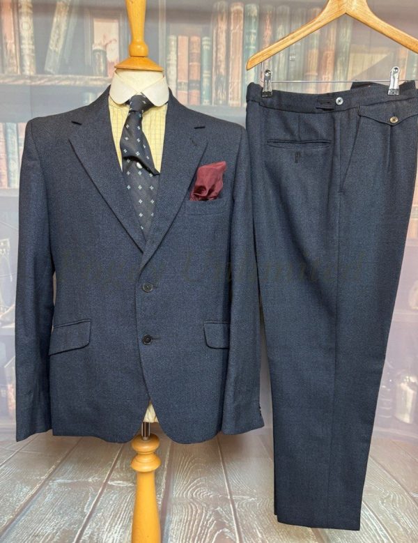 Vintage 2 Piece Burtons Business Suit Dated 1973 Chest 40L"/102cm. Waist 34"/87cm. (Ref:BTB40)