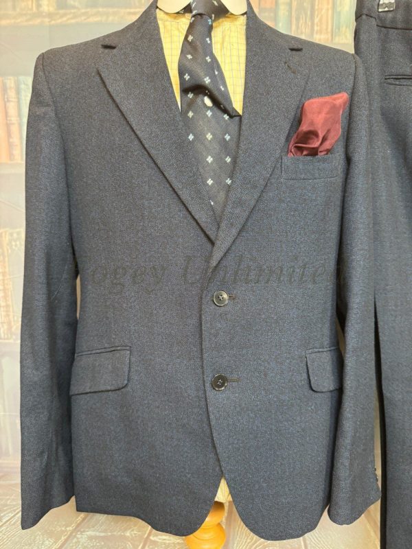 Vintage 2 Piece Burtons Business Suit Dated 1973 Chest 40L"/102cm. Waist 34"/87cm. (Ref:BTB40) - Image 4