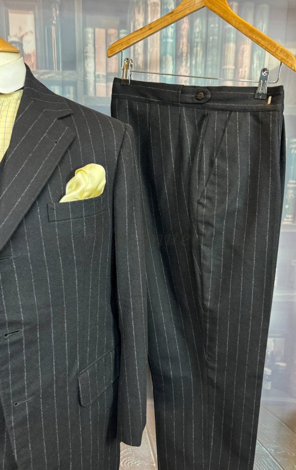 Incredible Heavyweight Bespoke Chalk stripe 3 piece Suit Chest 40"/102cm. Waist 36"/91cm  (Ref:NL40) - Image 20