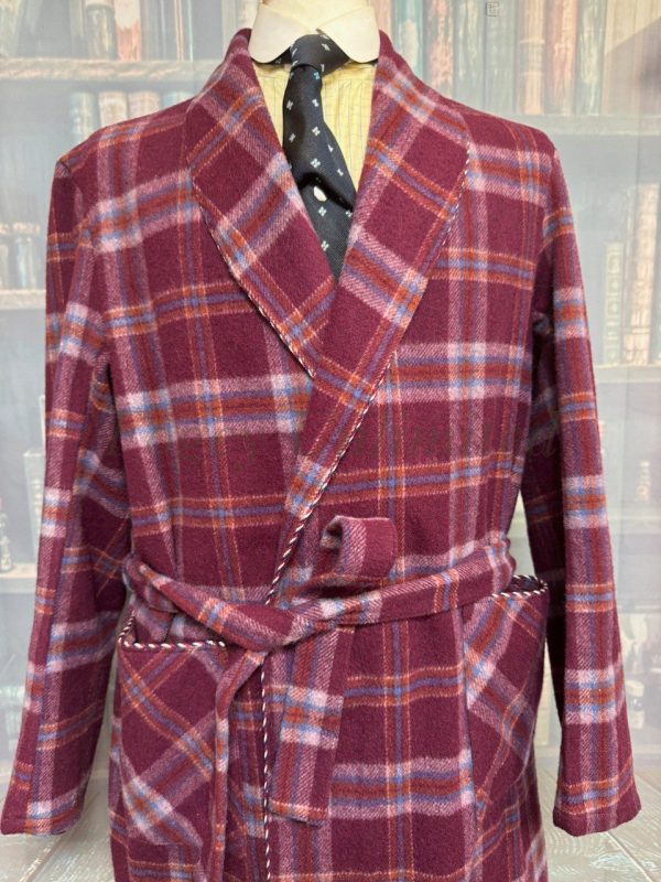 Wonderful Vintage Dressing Gown. Wool. Size Large  approx 42"/107cm Chest (Ref:MCG42) - Image 3