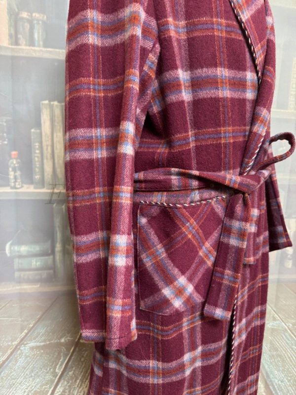 Wonderful Vintage Dressing Gown. Wool. Size Large  approx 42"/107cm Chest (Ref:MCG42) - Image 4