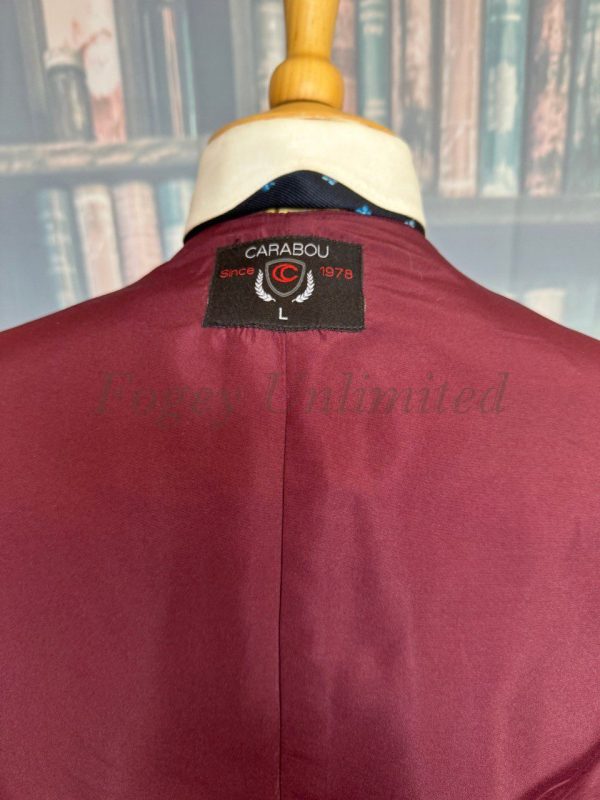Vintage Burgundy Wool Doeskin Waistcoat/Vest Chest 44"/112cm  (CAR44) - Image 6