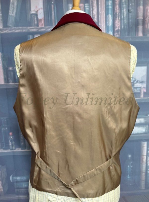 Traditional Wool Waistcoat/Vest with Lapels by Harvey Parker. Chest 42"/107cm (Ref: HPL42) - Image 6