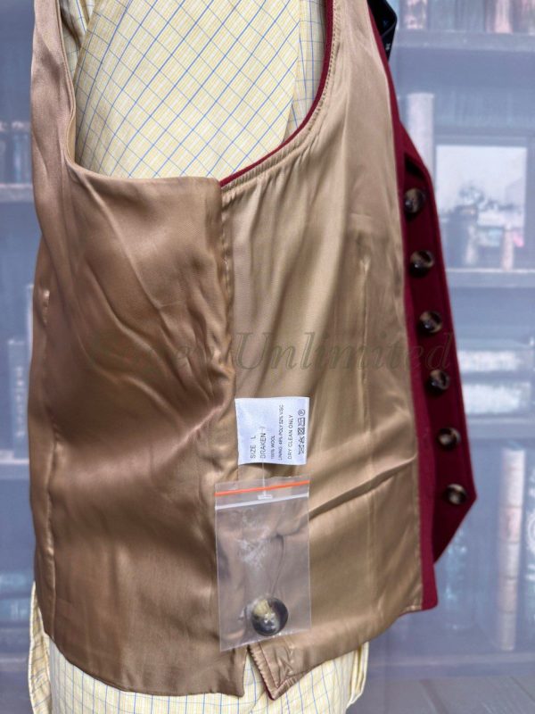 Traditional Wool Waistcoat/Vest with Lapels by Harvey Parker. Chest 42"/107cm (Ref: HPL42) - Image 8