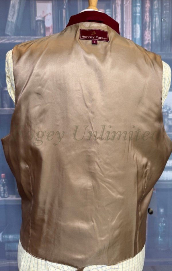 Traditional Wool Waistcoat/Vest with Lapels by Harvey Parker. Chest 42"/107cm (Ref: HPL42) - Image 9