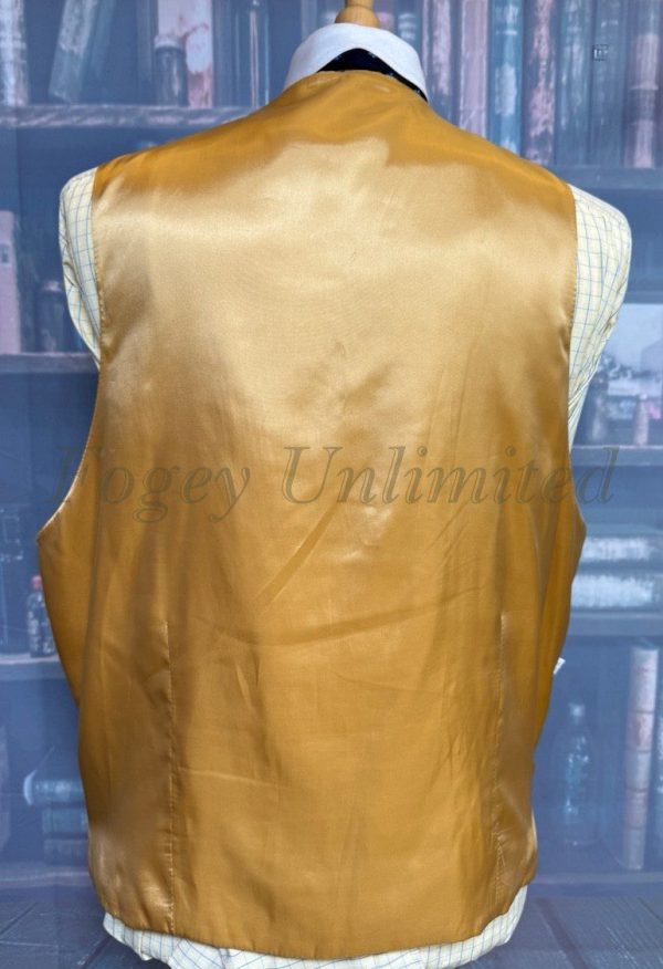 GURTEEN ESQUIRE Wool Doeskin Waistcoat/Vest. Fawn 46"/117cm Chest. (GTN46F) - Image 5