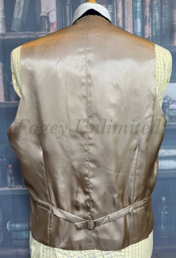 Vintage Poppy Red Doeskin Waistcoat/Vest 44"/112cm Chest (Ref: FRS44) - Image 5
