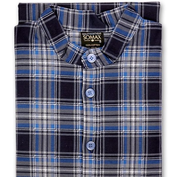 Somax Braemar Traditional style Closed front button up Long Nightshirt MS24 - Image 6