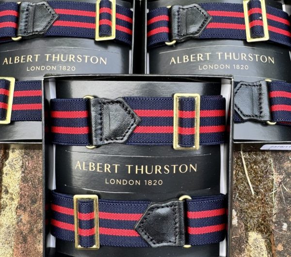 Albert Thurston Adjustable Elastic ARMBANDS for your shirt sleeves. Plains and Stripes