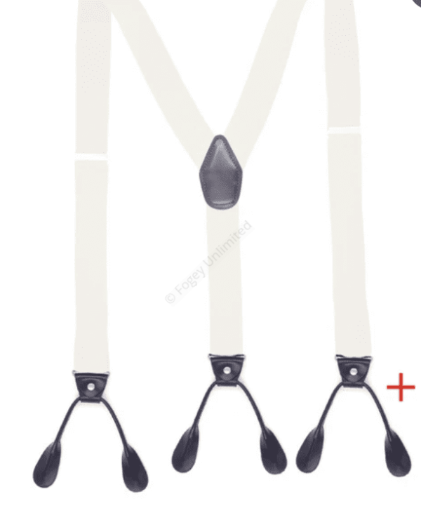 Traditional style Button on Braces/Suspenders with Button ends/Runners. Elastic 35mm - Image 7