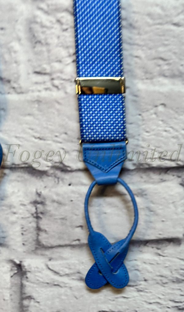 Unique and rare Albert Thurston Braces (Suspenders) Not standard production items (BlueWht) - Image 3