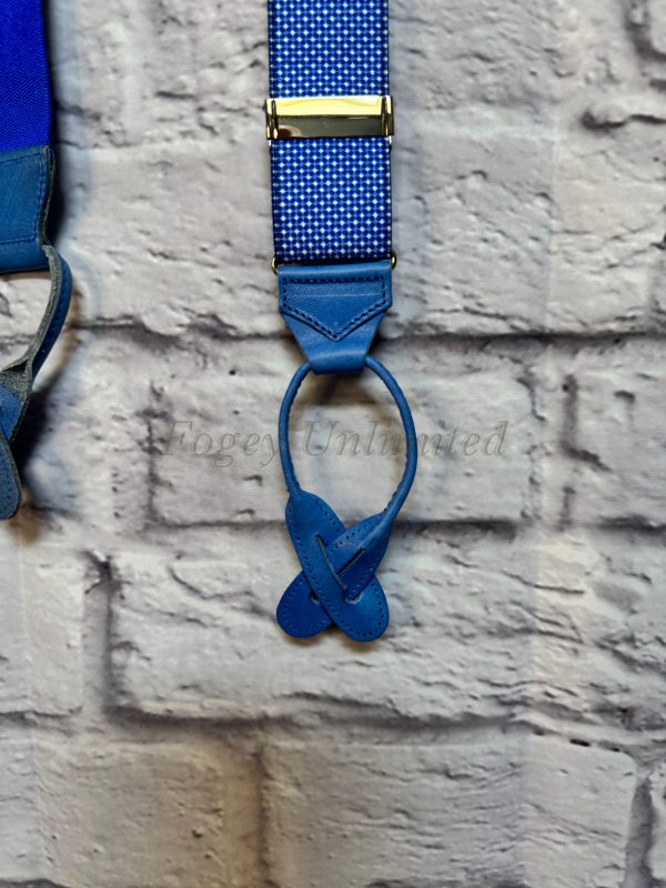 Unique and rare Albert Thurston Braces (Suspenders) Not standard production items (BlueWht) - Image 2