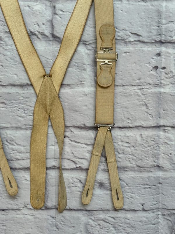 O. B Braces Rare Vintage Elastic and material Trouser Braces (Suspenders) French style and very unusual - Image 5