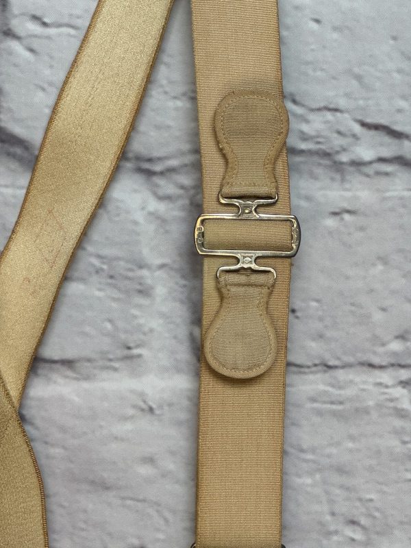 O. B Braces Rare Vintage Elastic and material Trouser Braces (Suspenders) French style and very unusual - Image 4