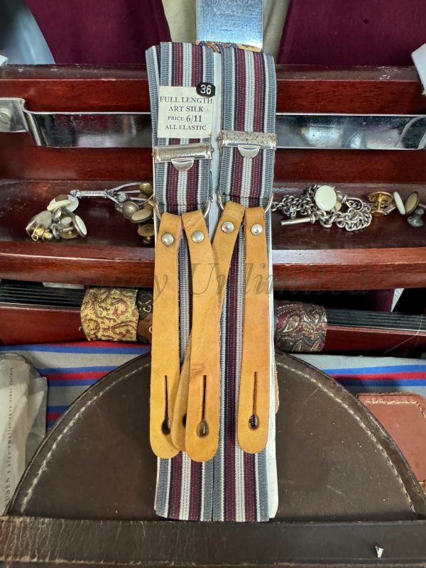 Vintage Button end Braces/Suspenders. Various Styles and Colours. (Ref:DR3a) - Image 3