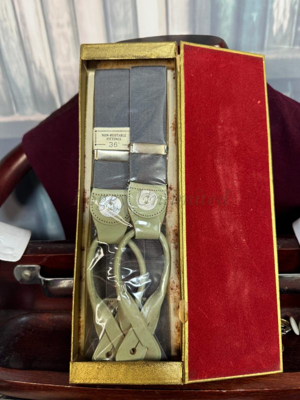Vintage Button end Braces/Suspenders. Various Styles and Colours. (Ref:DR3a) - Image 6