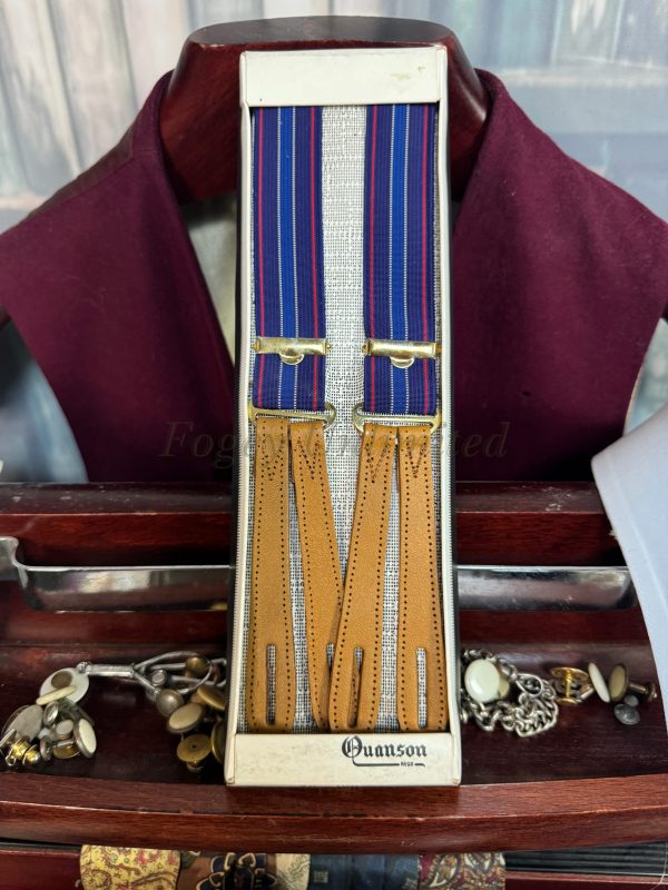 Vintage Button end Braces/Suspenders. Various Styles and Colours. (Ref:DR3a) - Image 5