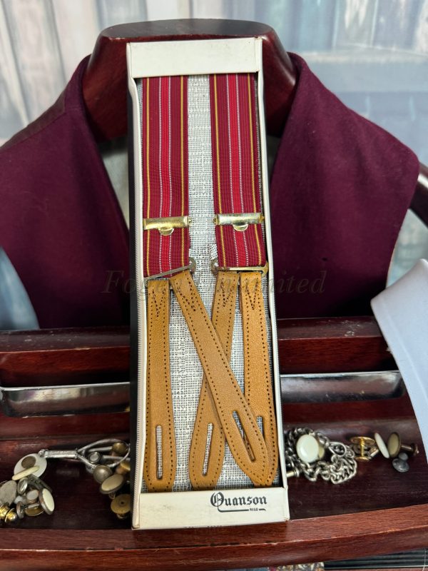 Vintage Button end Braces/Suspenders. Various Styles and Colours. (Ref:DR3a) - Image 4