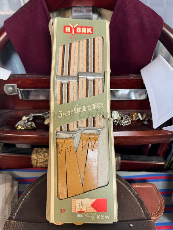 Vintage Old store stock Button end Braces/Suspenders. Various Styles and Colours. (Ref:DR3b) - Image 4
