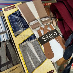 Vintage Old store stock Button end Braces/Suspenders. Various Styles and Colours. (Ref:DR3b)