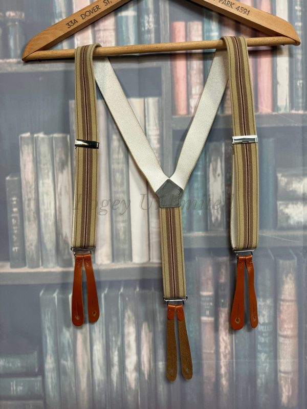 Vintage Old store stock Button end Braces/Suspenders. Various Styles and Colours. (Ref:DR3b) - Image 3