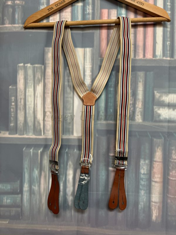 Vintage Old store stock Button end Braces/Suspenders. Various Styles and Colours. (Ref:DR3b) - Image 8