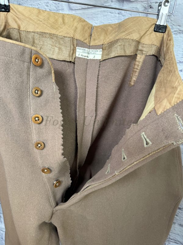 Vintage Bespoke Breeches Jodhpurs. High waist, Heavyweight. Farrell 34"/86cm Waist. (Ref:FAR34) - Image 9