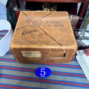 A Vintage Cardboard Box for Collars. Storage for your Collars. Several Choices