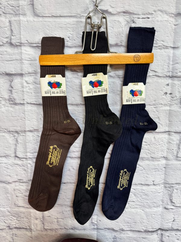 Vintage Gentlemans Socks Various Style and Colours. One Pair (VSK)