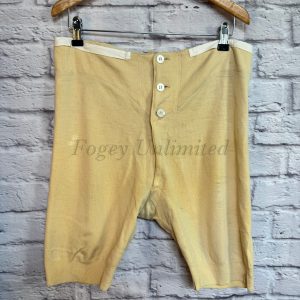 Vintage Yoke Front 3 button Trunks Drawers Underwear with brace tapes (Ref:PR32)
