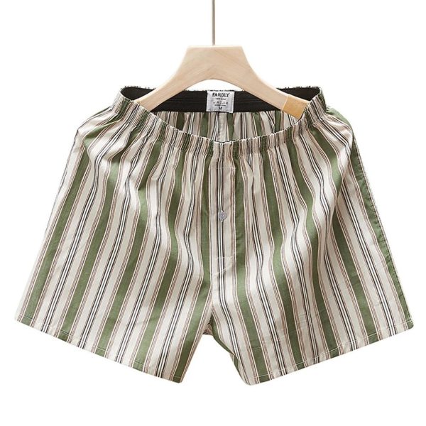 Traditional Cut 100% Cotton Boxer Shorts. Loose fitting with single button fly. Various Colours - Image 5