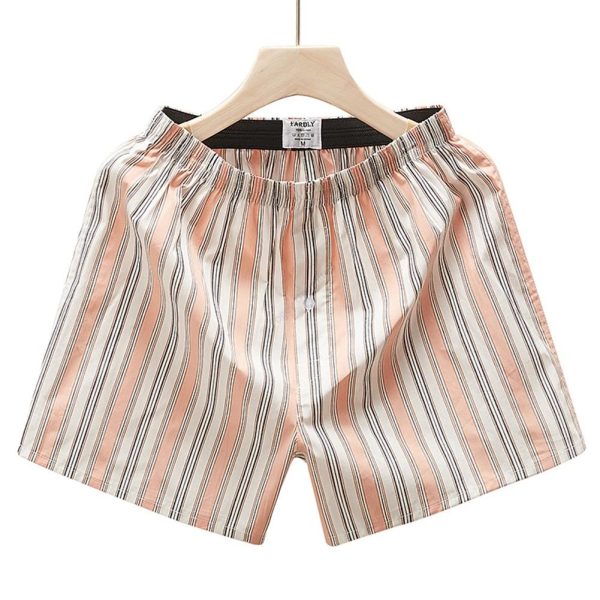 Traditional Cut 100% Cotton Boxer Shorts. Loose fitting with single button fly. Various Colours - Image 6