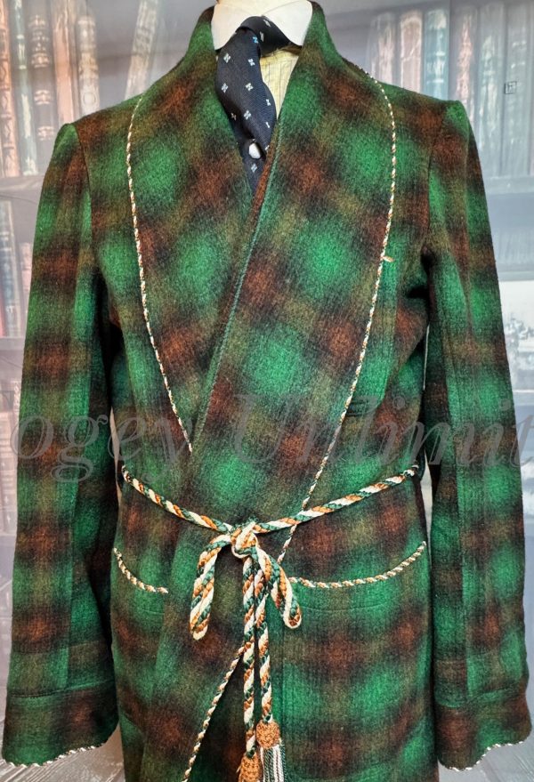 Wonderful Vintage Dressing Gown. Wool. Size Large  approx 40"/102cm Chest (Ref:SPIN) - Image 7