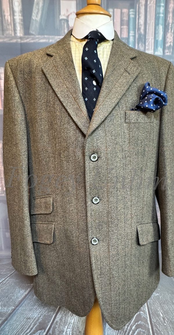 Gurteen Esquire Herringbone Tweed Hacking Jacket. 42R /107cm Chest (GE42) - Image 2