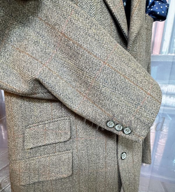 Gurteen Esquire Herringbone Tweed Hacking Jacket. 42R /107cm Chest (GE42) - Image 3