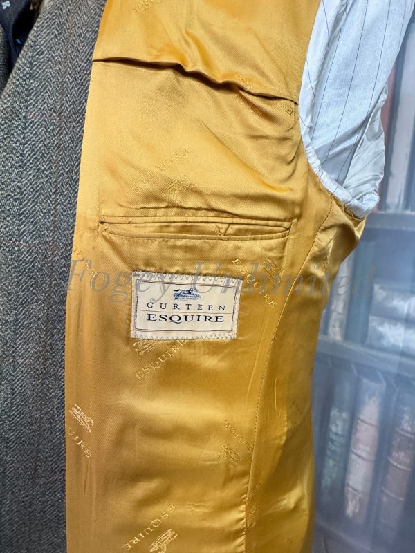 Gurteen Esquire Herringbone Tweed Hacking Jacket. 42R /107cm Chest (GE42) - Image 9