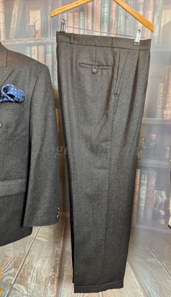 Vintage Saxon Hawk Double Breasted 3 Piece Suit 44C/36W/31L (Ref: PKMSX) - Image 6