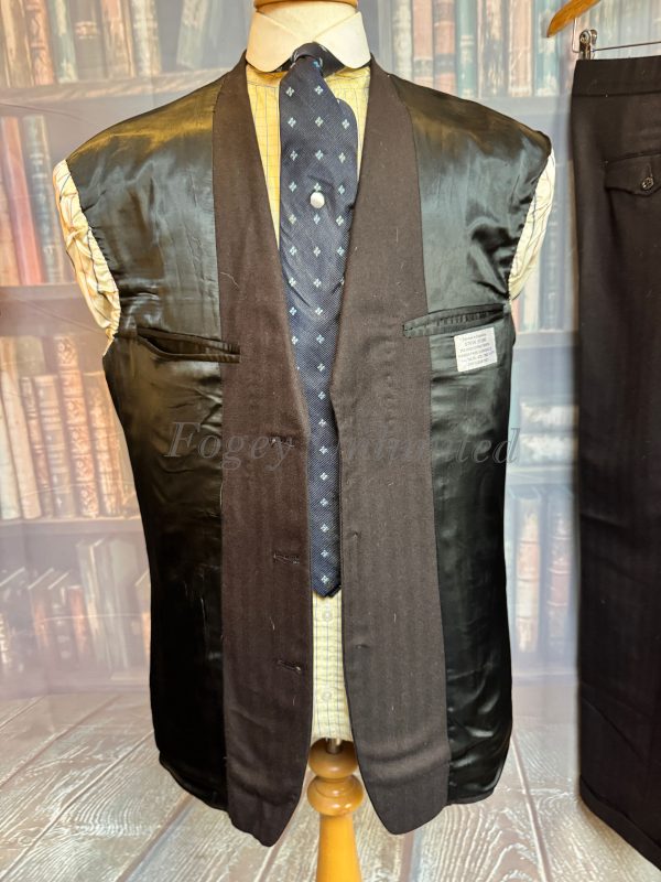 Vintage Steve Starr 1993 Bespoke Black 3 Piece Suit 40C/32W/31L (Ref: PKMSTR) - Image 5