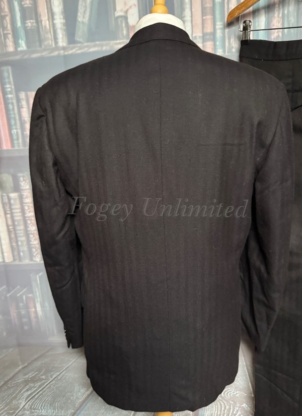Vintage Steve Starr 1993 Bespoke Black 3 Piece Suit 40C/32W/31L (Ref: PKMSTR) - Image 14