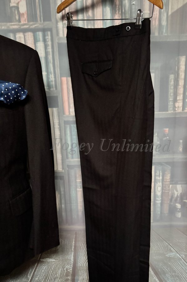 Vintage Steve Starr 1993 Bespoke Black 3 Piece Suit 40C/32W/31L (Ref: PKMSTR) - Image 13
