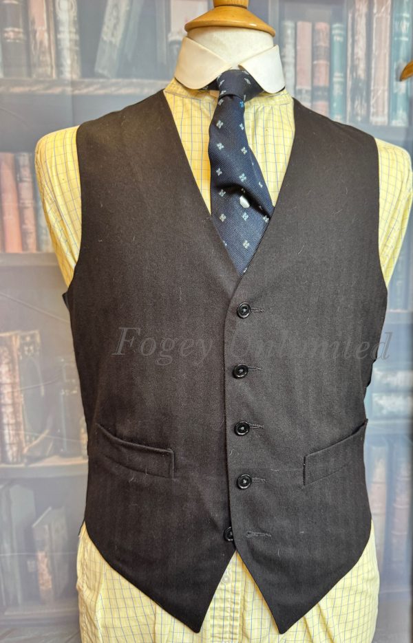 Vintage Steve Starr 1993 Bespoke Black 3 Piece Suit 40C/32W/31L (Ref: PKMSTR) - Image 8