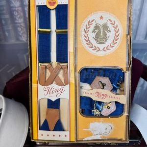 Vintage Gentleman's Accessory Set. Braces and matching Sock Suspenders. Ultra rare.