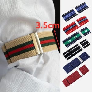 Widest Style Adjustable Elastic ARMBANDS / Sleeve Garters for your shirt sleeves (Ref:M35)