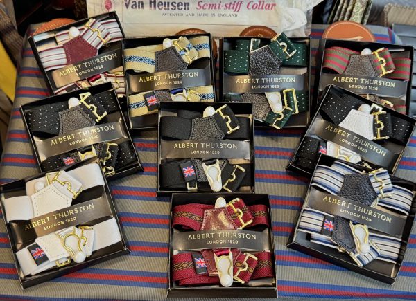 Traditional Albert Thurston Sock Suspenders/Sock Garters Plains and Patterns