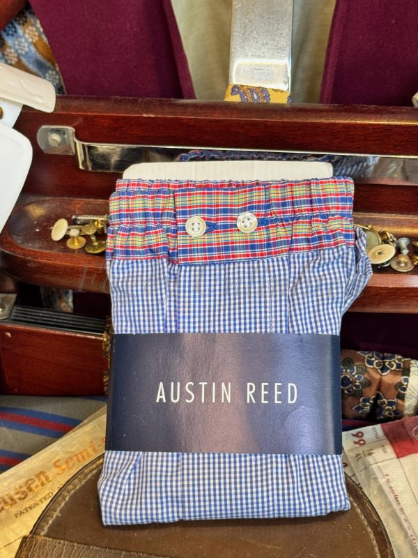 Traditional Cut Austin Reed Boxer Shorts NEW Old store stock Medium Waist 34-36" Sky Blue