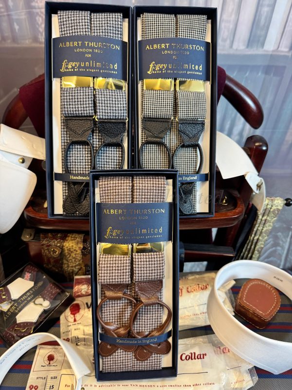 Albert Thurston Dugdale Bros Cloth Woven Braces (Suspenders) City and County styles