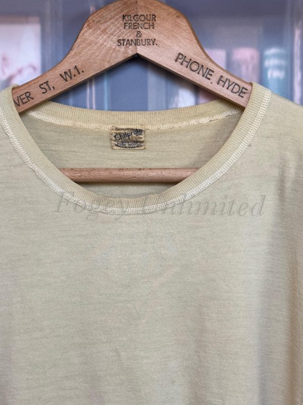 Vintage Chilprufe Wool Round neck Undershirt 38" Chest. (ref:CHP38) - Image 3