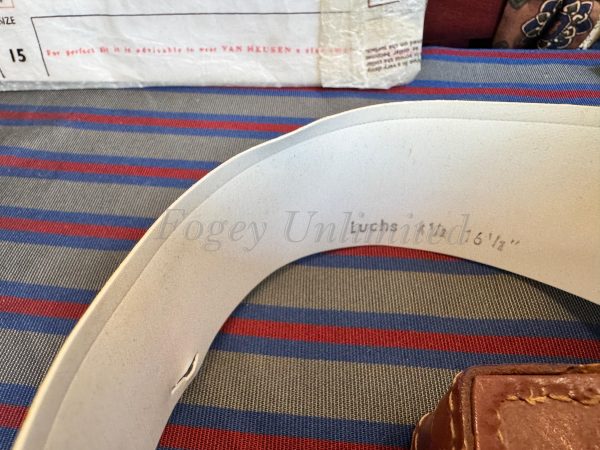 Brand New Old Store stock Celluloid Wing Detachable Collar. Style Luchs . Size 16 1/2" - Image 6