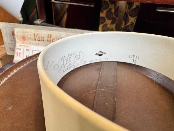 Brand New Old Store stock Celluloid Stiff Detachable Collar. Style Ideal by Peo. Size 14" - Image 6